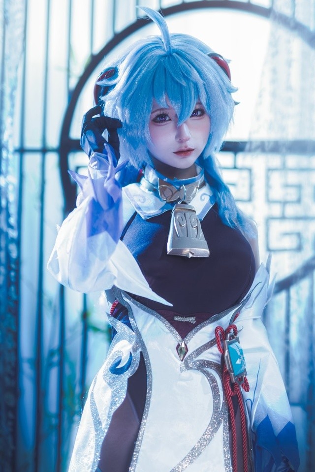 蠢沫沫《原神》甘雨cosplay全解析：清冷秘书的极致还原[27P-148MB]