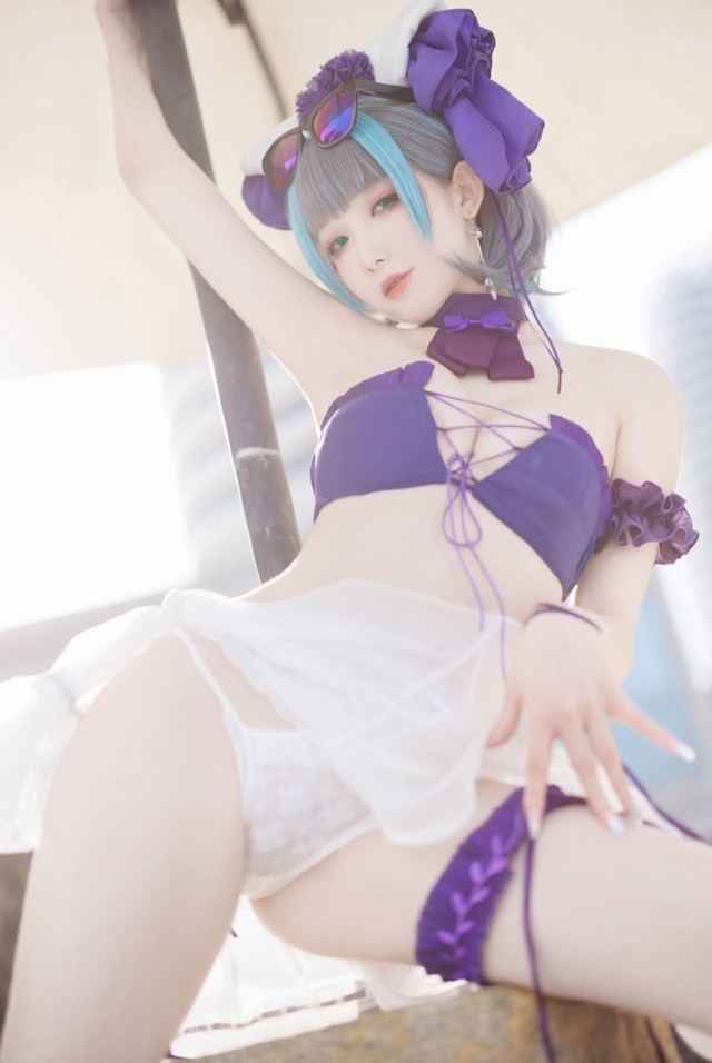 封疆疆v《柴郡泳装》NO.50：碧蓝航线猫耳娘の夏日限定演绎 [36P-171MB]